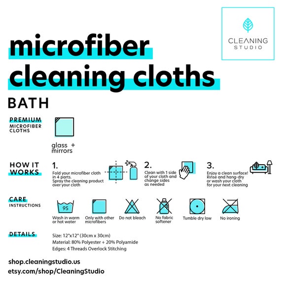The Original Maker's Microfiber Cleaning Cloth (2-Pack) Ocean / 2-Pack