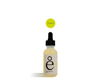 Essentiële olie citronella: 100% pure (1oz) fles etherische olie | Therapeutische kwaliteit: