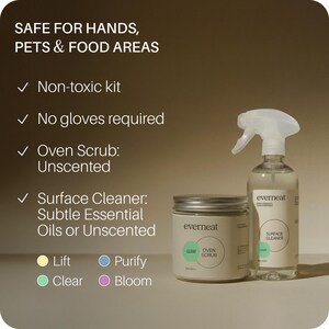 Oven Natural Cleaning Set: Non-toxic Products | Eco-friendly Cleaner | Everneat.co | Professional-grade | Grill & Cooktop (Plastic Jar Set) image 5
