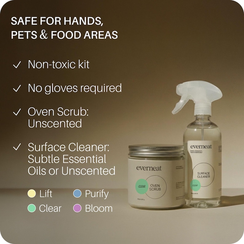 Oven Natural Cleaning Set: Non-toxic Products | Eco-friendly Cleaner | Everneat.co | Professional-grade | Grill & Cooktop (Plastic Jar Set) image 5