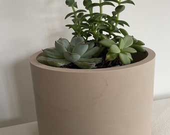Flowerpot | plant pot | planter | sand | jesmonite jar | inner pot | round flower pot | housewarming | gift | spice jar | flower box |