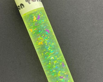Handmade Halloween Poison Punch Glitter & Clear Resin Pen Blanks Green 009