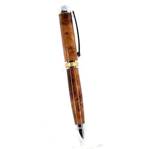 Handmade Wood Burl Retractable Pencil