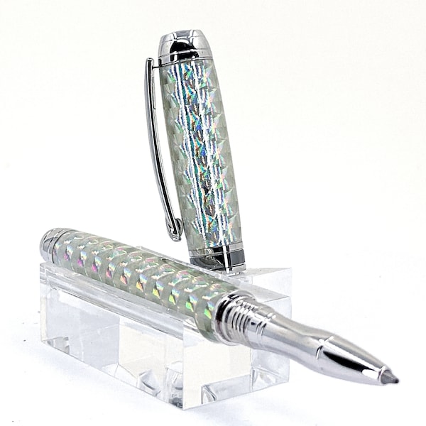 Handmade Holographic Rollerball Pen