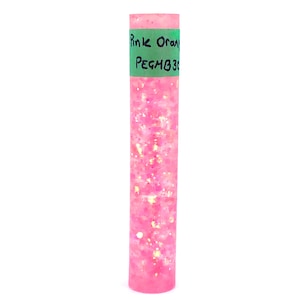 Handmade Glitter & Resin Pen  Blank Pink Orange Mix 031