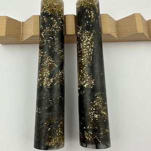 Handmade Brass Shavings And Carbon Fibre Pen Blank (0169)