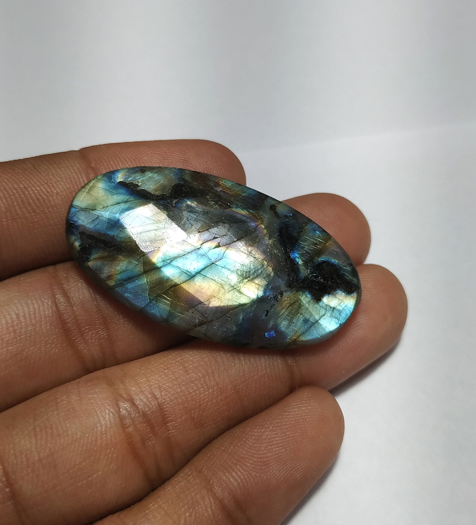 Natural Faceted Labradorite GemstoneFlashy Etsy