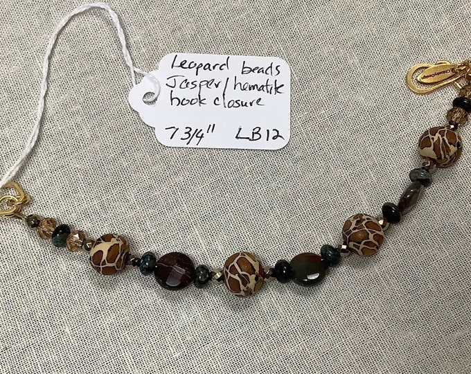 Leopard and Jasper bracelet