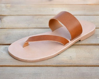 Taba Handmade Leder Herren Sandalen: Griechische Strand Sandalen