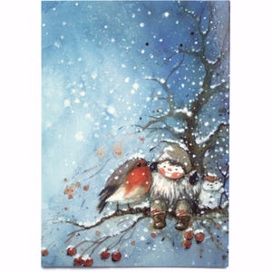 Postal »A Primeira Neve«