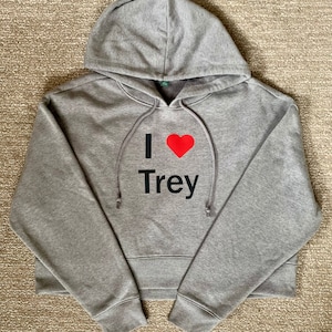Cropped I Heart Trey-hoodie