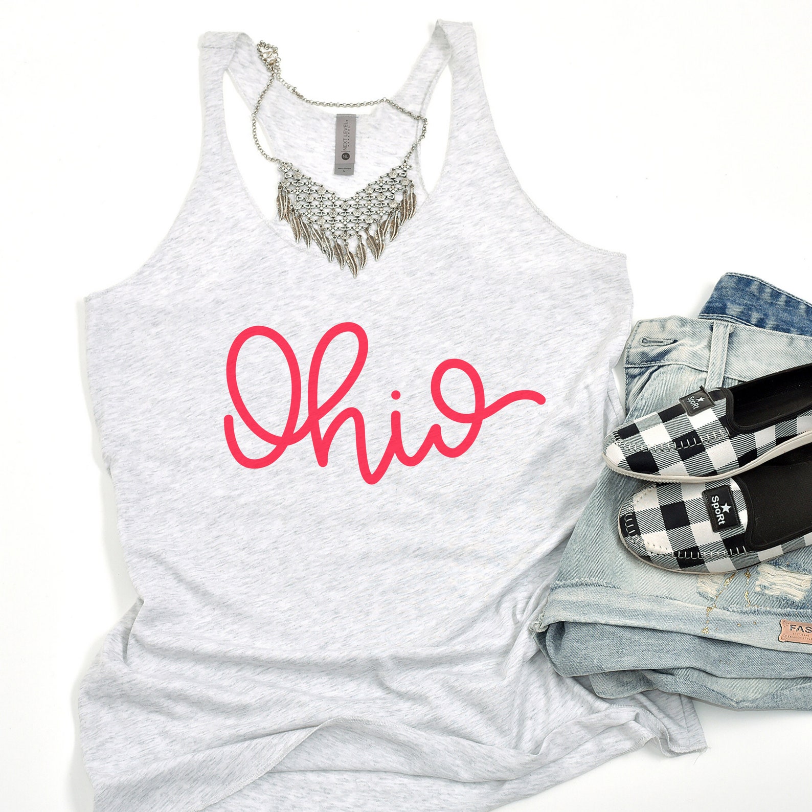 Ohio Script Ohio Tank for Her Ohio Shirt for Her Ohio Tank Top Ohio ...