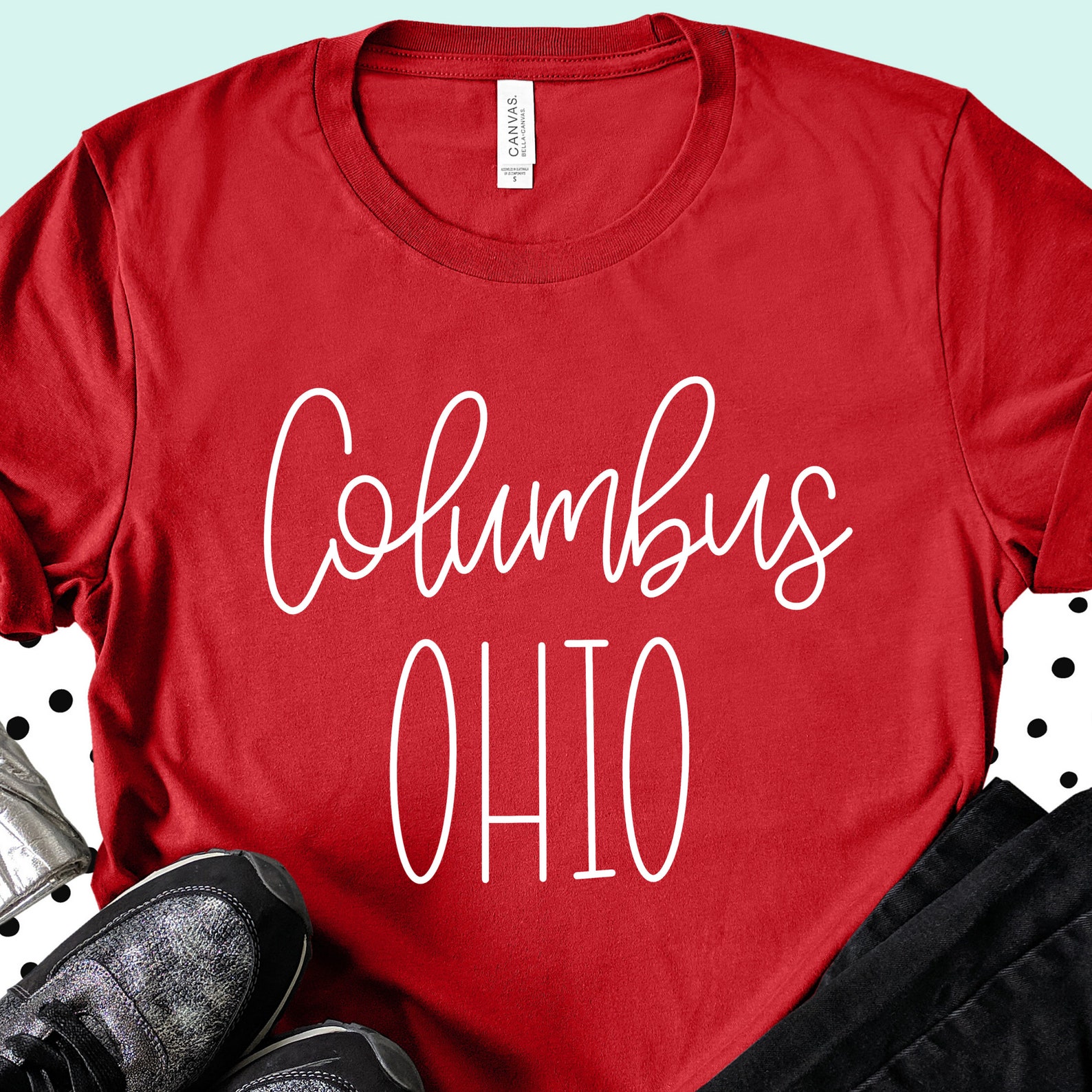 Columbus Ohio Shirt Columbus Tee Ohio Script TShirt Etsy