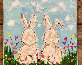 40 Painting Ideas For Kids  Easter paintings, Bunny painting, Easy canvas  painting