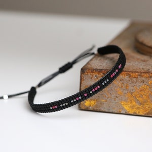Personalized Morse Code Bracelet, Adjustable & Unique Anniversary Day Gift for Boyfriend, Husband, Father or Son, Custom Mens Bracelet