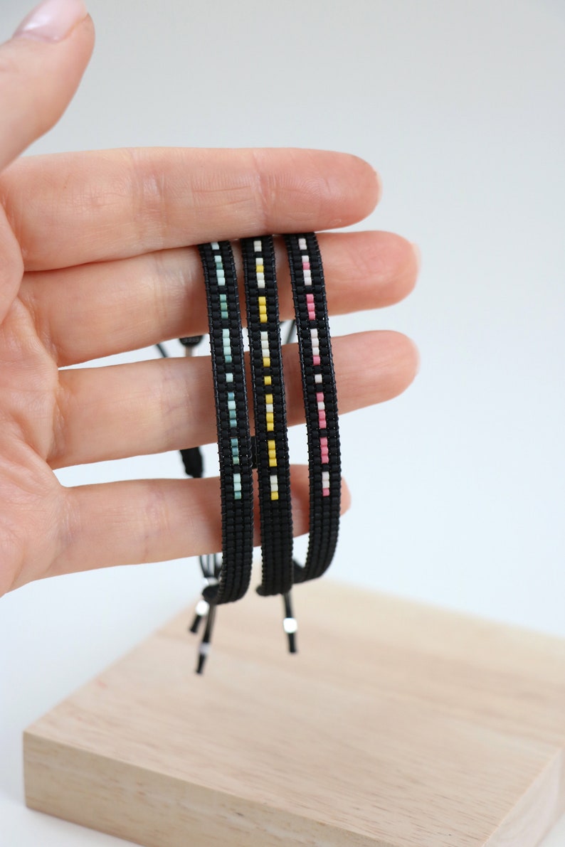 Morse Code Bracelet: Personalized Seed Bead Jewelry, Encouragement Gift ...