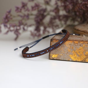 Pulsera de cuentas para hombre, pulsera con código morse. Regalos de aniversario únicos para novio, regalo personalizado con mensaje oculto para él, regalo para hijo