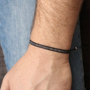 Pulsera personalizada con código Morse para hombre, regalo de aniversario personalizado para pareja, regalo para novio a distancia, regalo de graduación para hijo.