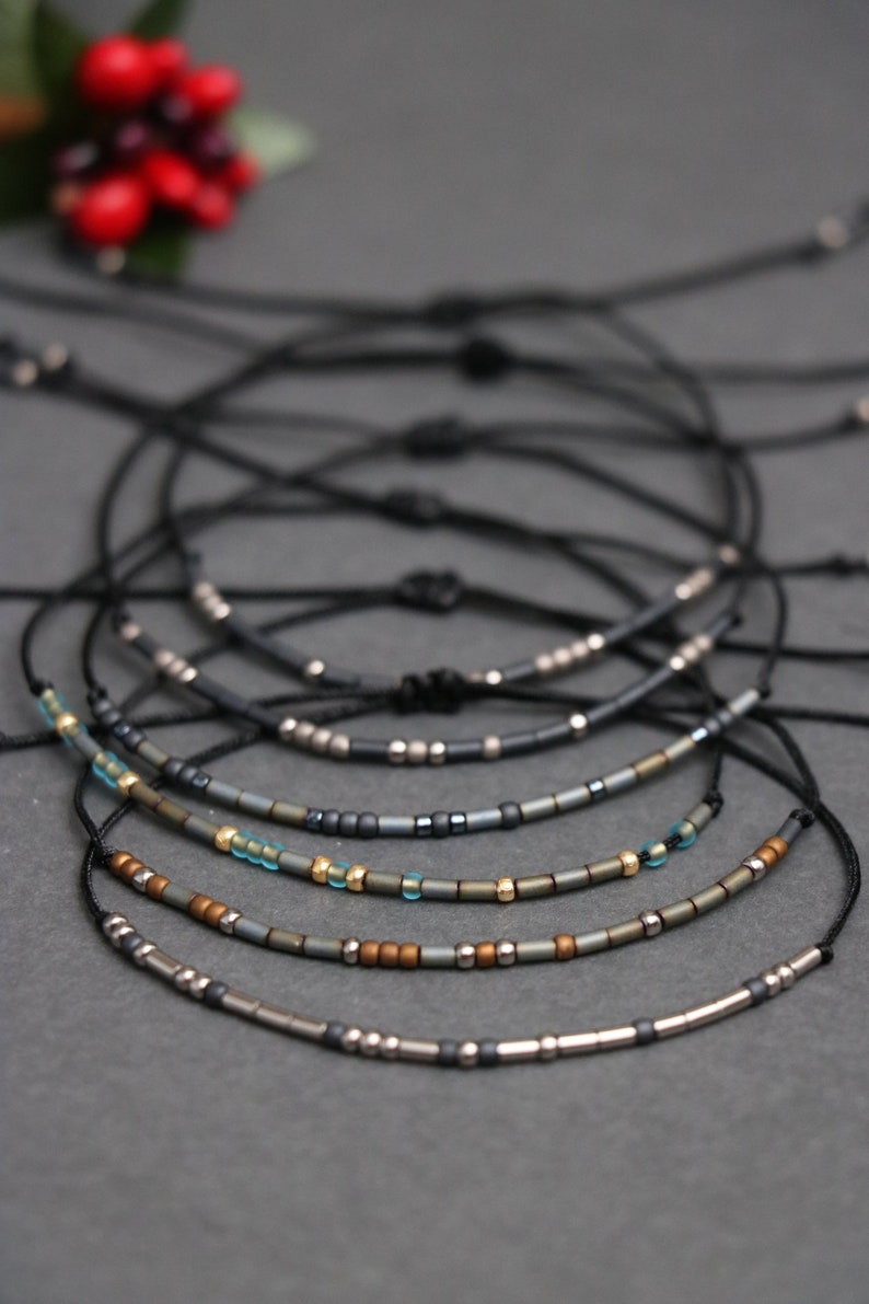 Personalized mens bracelet Boyfriend Valentines day gift Etsy