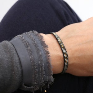 Custom Morse Code Bracelet for Women, Anniversary Gift for Girlfriend with Custom Secret Message Meaningful Birthday Gift for Wife