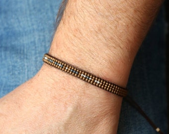 Pulsera de código Morse para hombre personalizada, pulsera de relación de larga distancia para mensaje secreto de novio, regalo de graduación personalizado para él