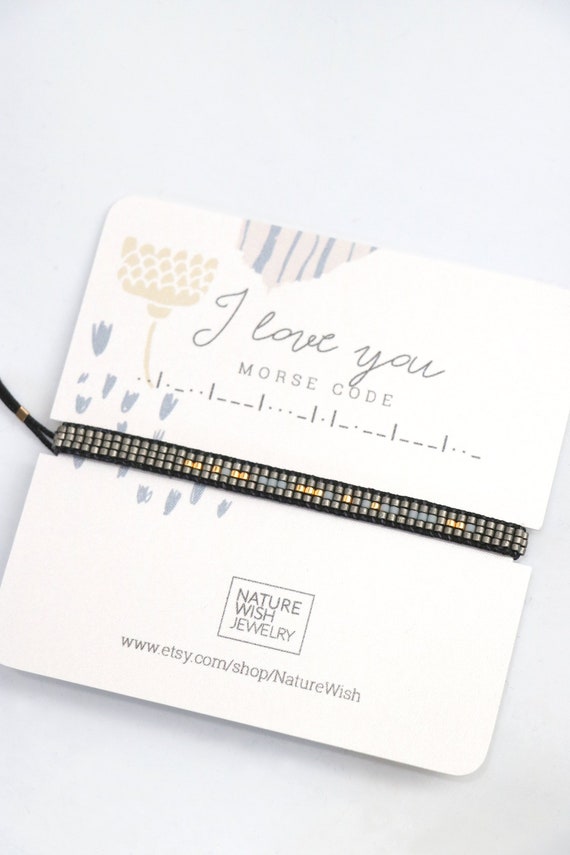 Morse Code Bracelet Boyfriend Gift With Secret Message Etsy