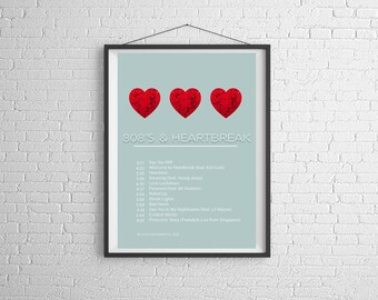 Kanye West /'808/'s /& Heartbreak/' Hollywood Bowl Artwork Poster or Art Print