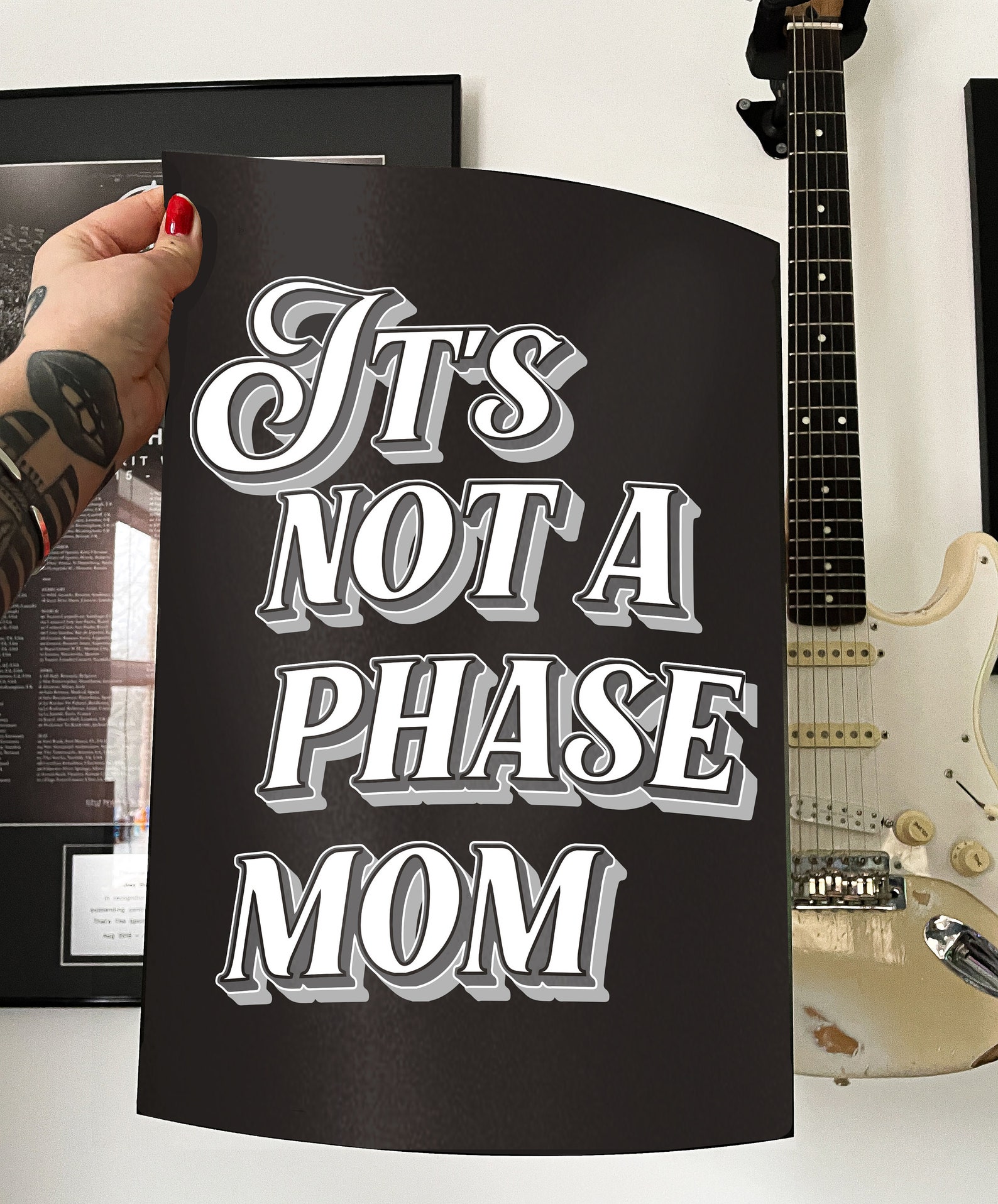 Typography graphic quote It