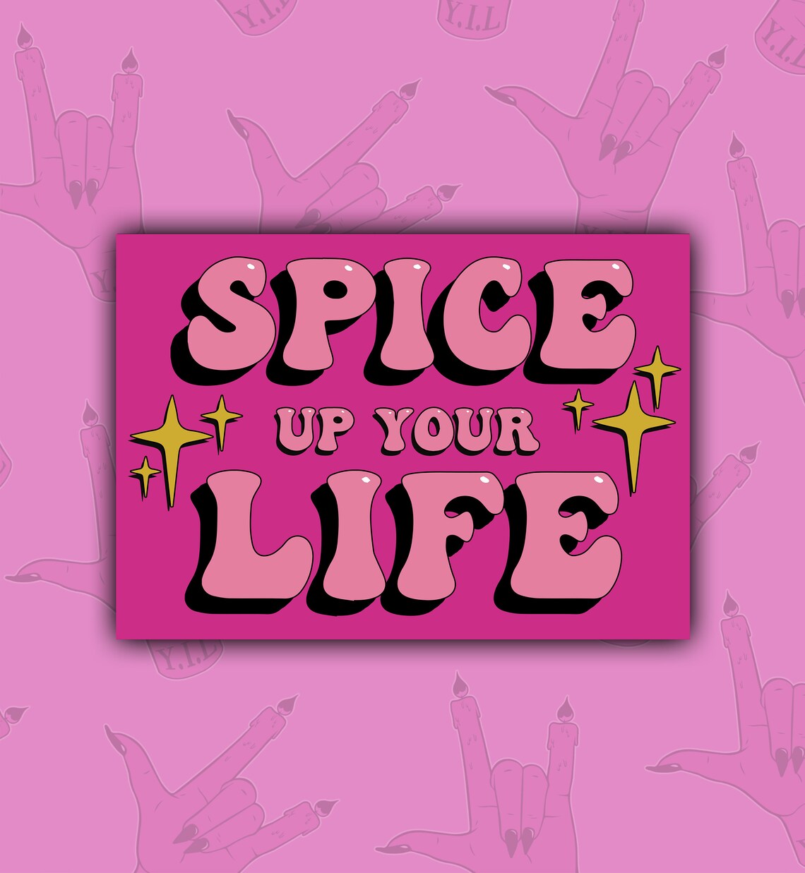 Typography song lyrics music Spice up your life spice girls Etsy