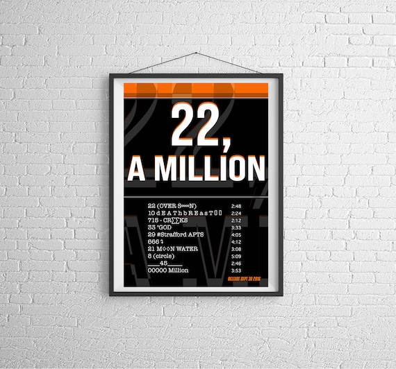 A Million Wall Decor Custom Silk Poster Bon Iver 22