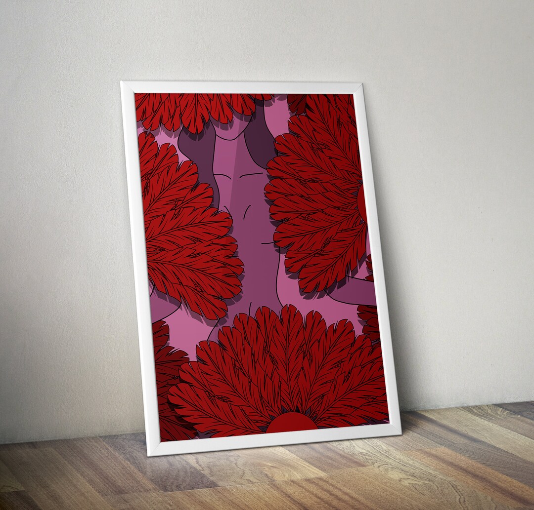Graphic Burlesque Feather Fan Poster Print Artwork Gift Art - Etsy UK