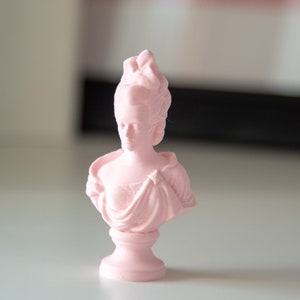 MARIE STATUE Marie Antoinette Queen of France 3D Printed Statue 4 inch Portrait Table Decor Gift Figure Bust Statue |TheMARIE