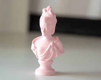 MARIE STATUE Marie Antoinette Queen of France 3D Printed Statue 4 inch Portrait Table Decor Gift Figure Bust Statue |TheMARIE