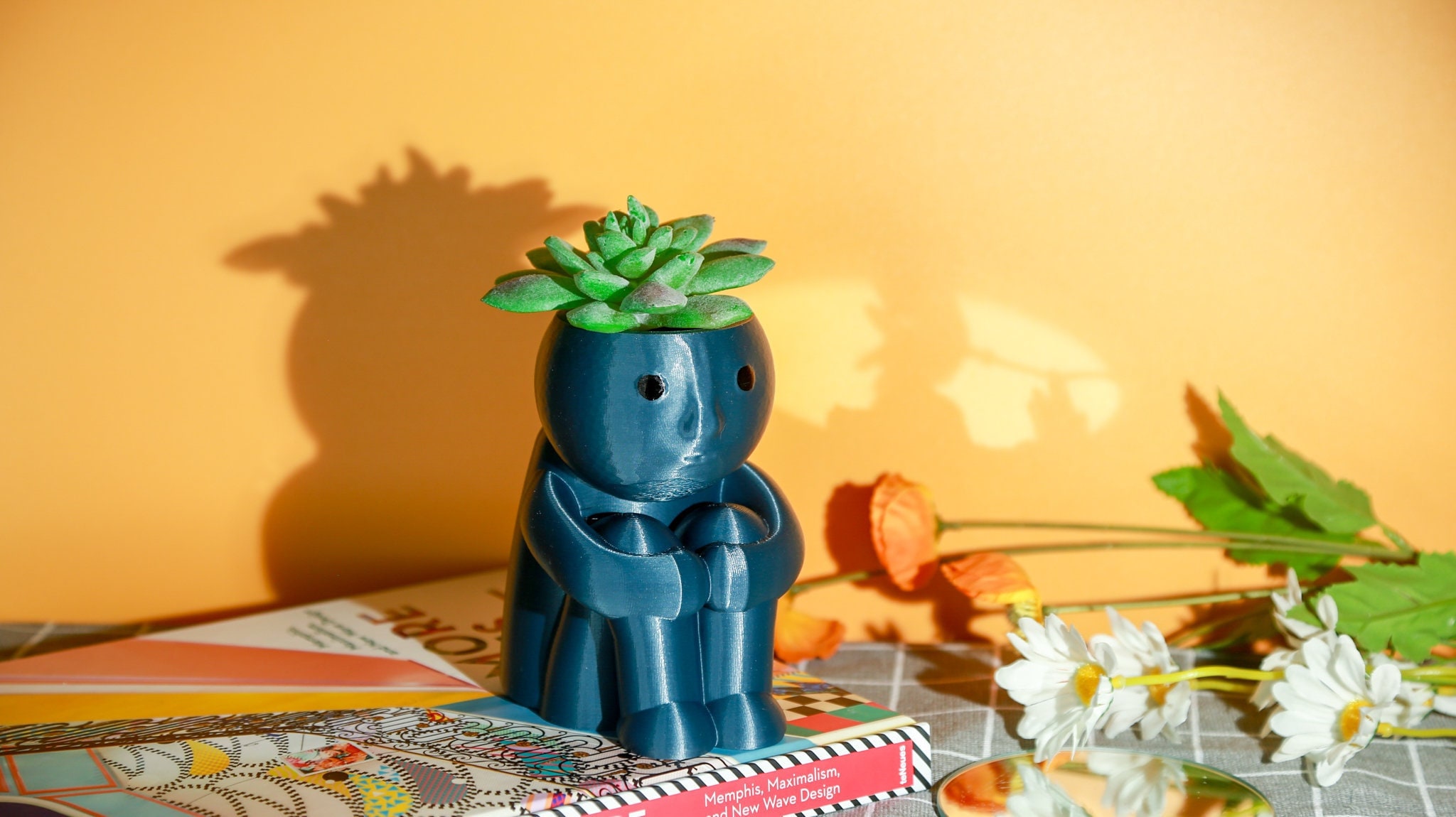 CUTE PLANTER Unique Plant Pot Guy Planter Kitchen Decor Indoor Etsy UK