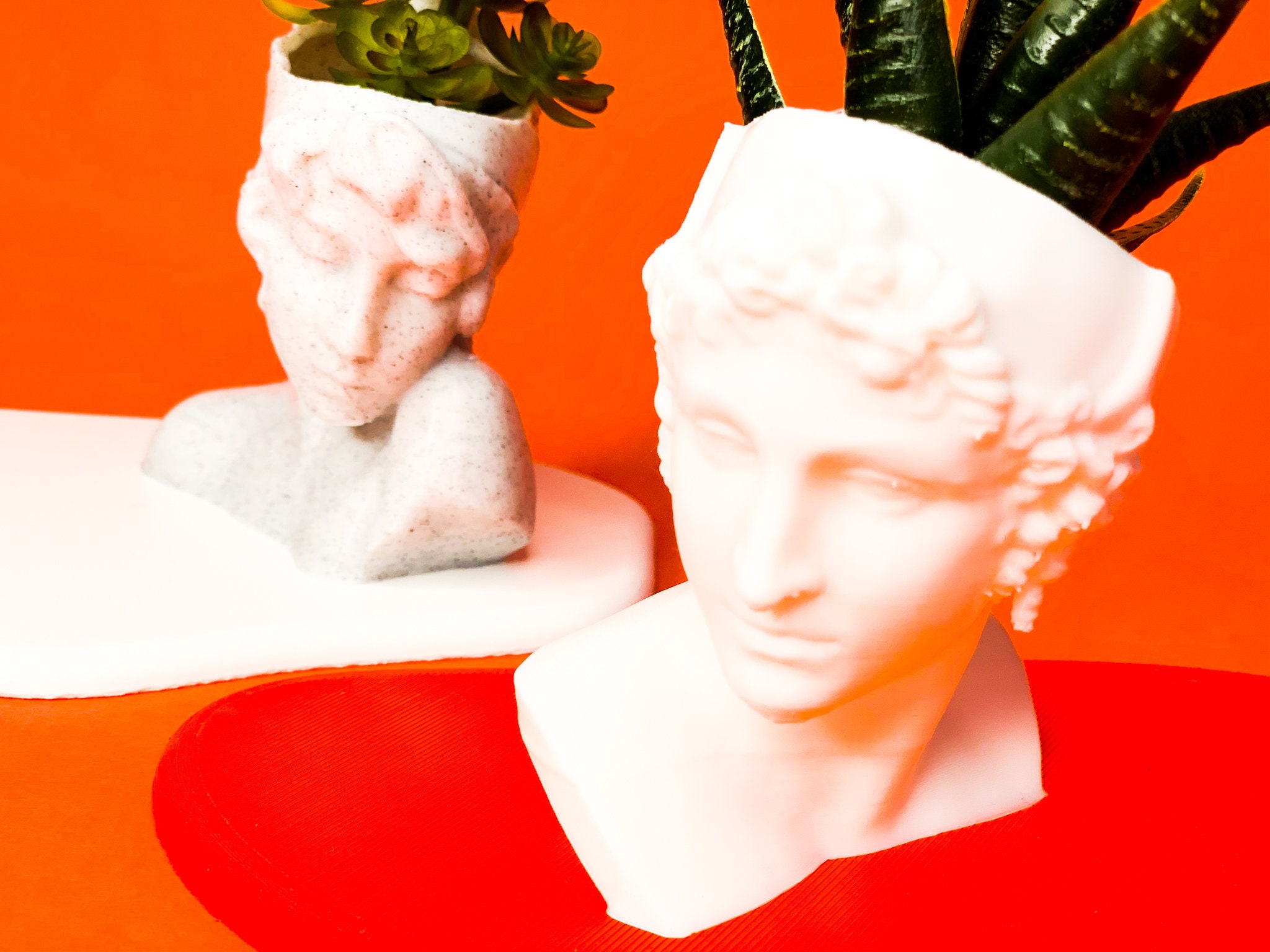 Bust Head Planter Set of 2 Planter Bundle Set head Etsy UK