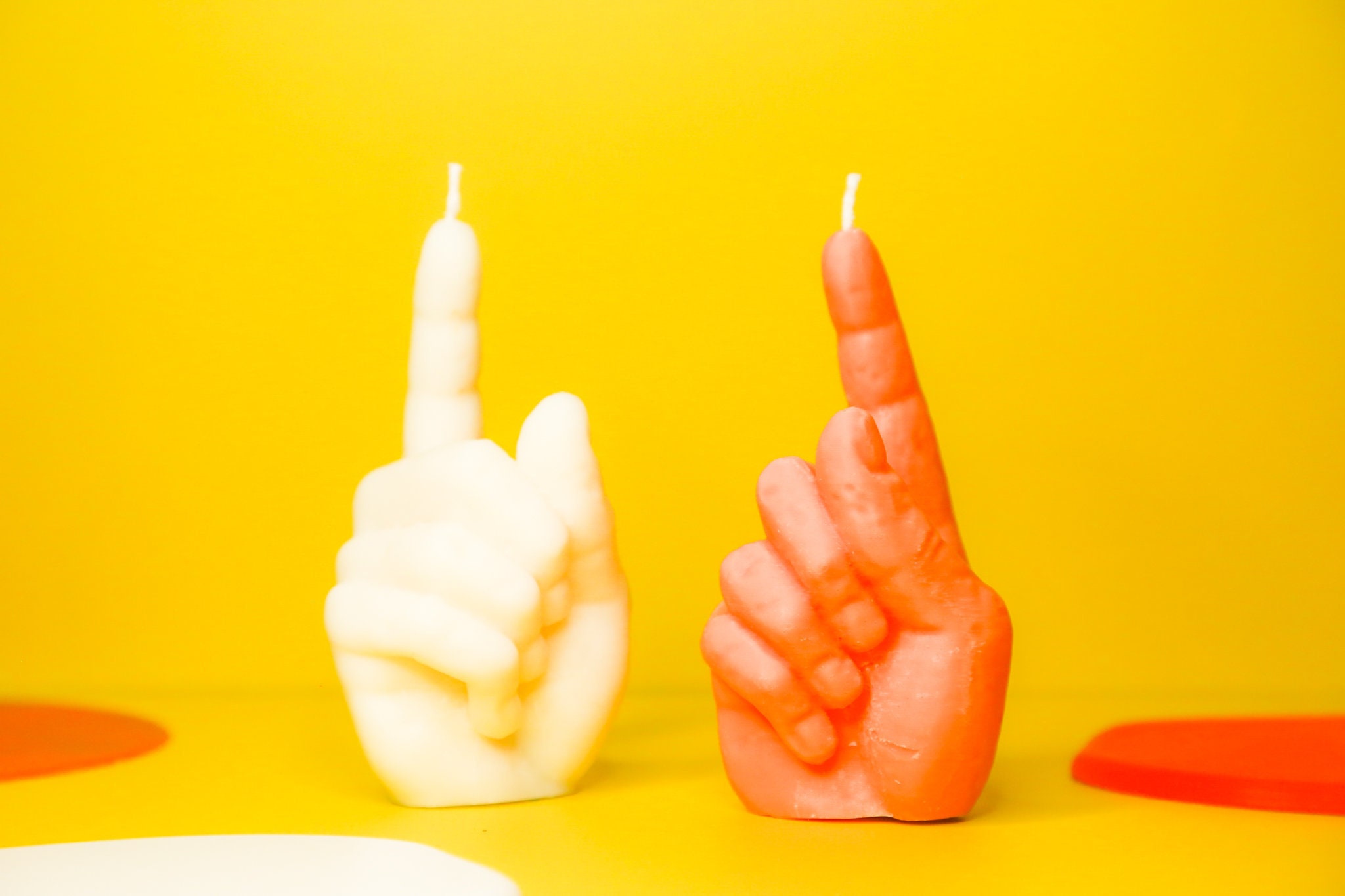 HAND CANDLE Finger Candle Unscented Natural Hand Gesture Sign Etsy