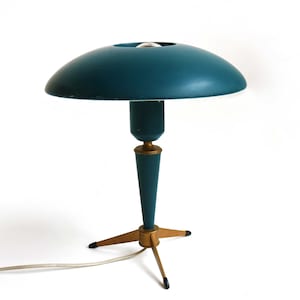 Mid-Century Tripod Bijou Table lamp by Louis Kalff for Philips 1950s Space Age Desk UFO Lamp Dutch Design Vintage Retro Lightning 60s Design