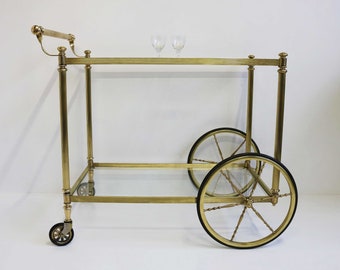 イタリアヴィンテージ - 真鍮とガラス天板のミッドセンチュリー