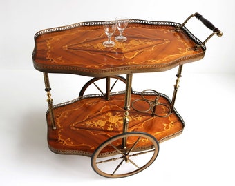 childrens wooden tea trolley