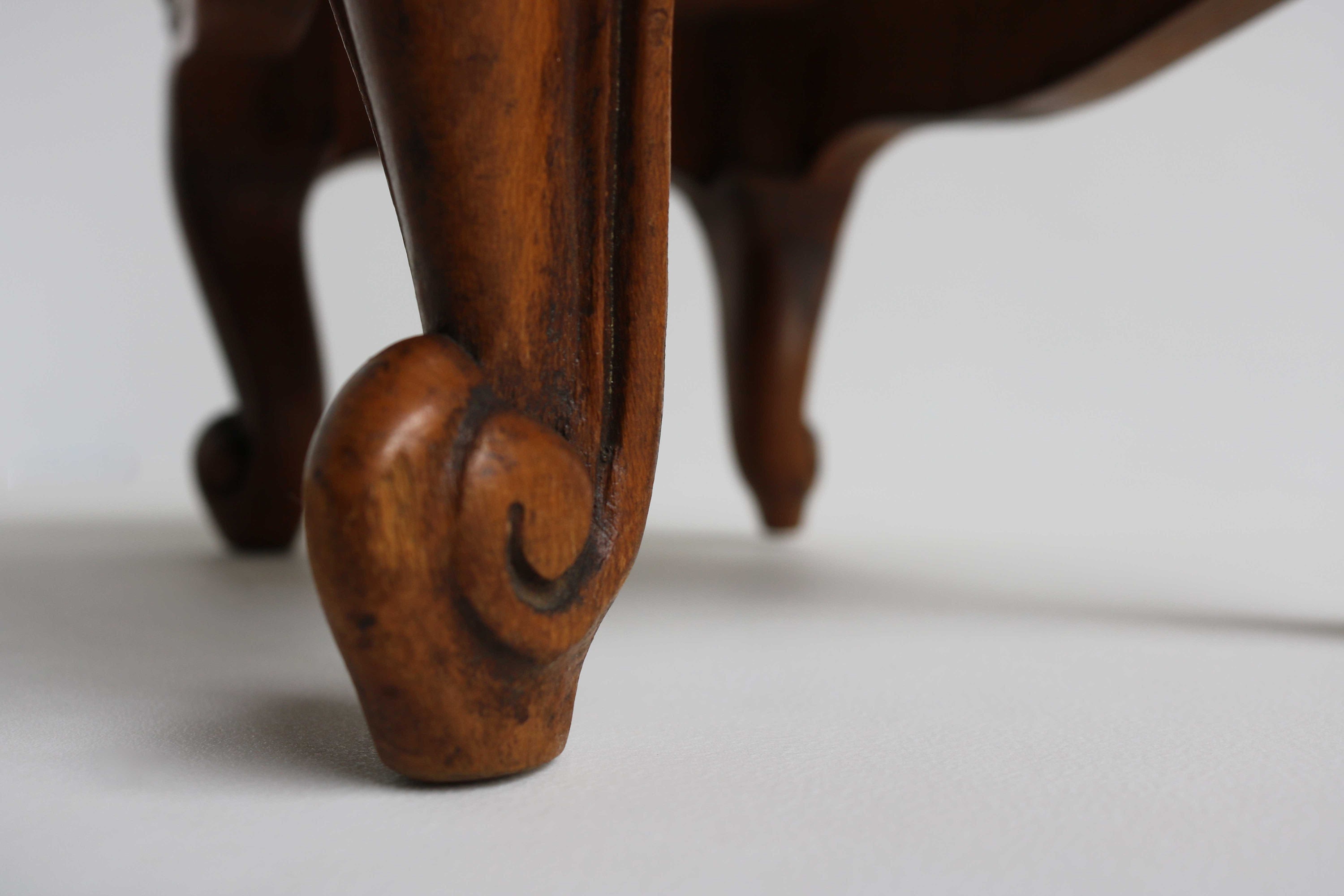 Lovely Small Rectangular Footrest French Louis XV Carved