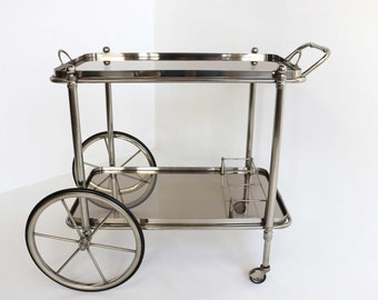 Torre & Tagus 950177 Lenox Bar Cart Black/Chrome Torre & Tagus 950177 Lenox Bar Cart Black/Chrome