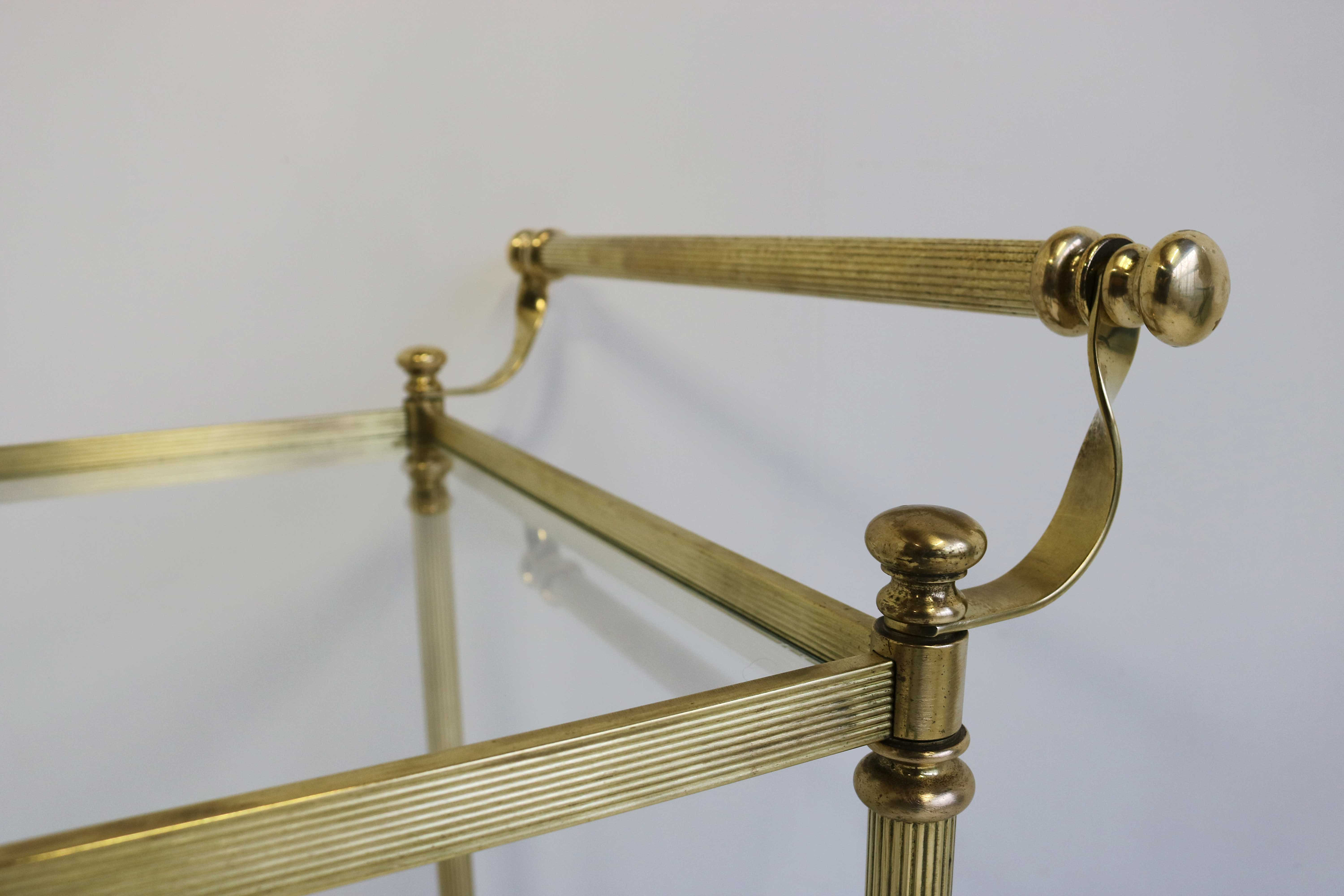 ヴィンテージ真鍮製バーカート：ミッドセンチュリー・ハリウッド