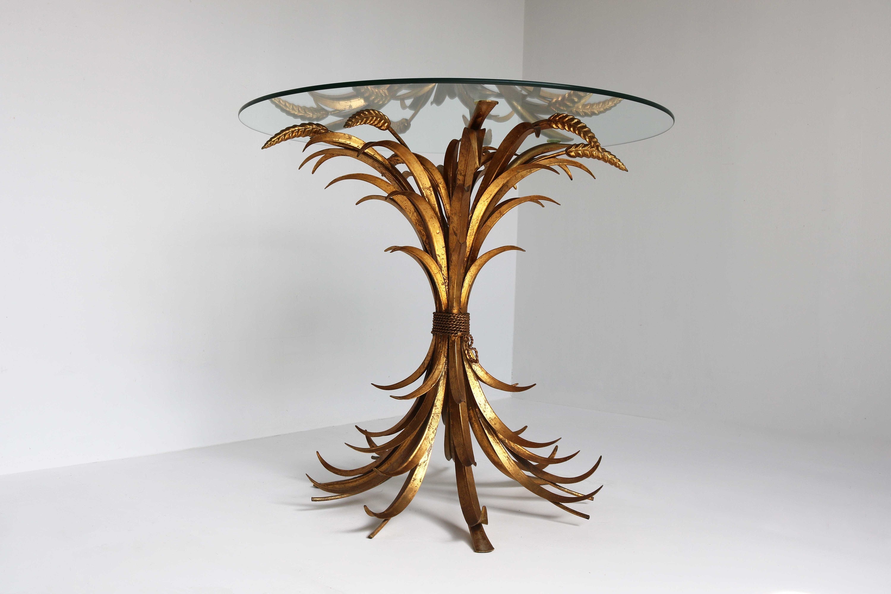 Mid Century Coco Chanel Sheaf Of Wheat Table.