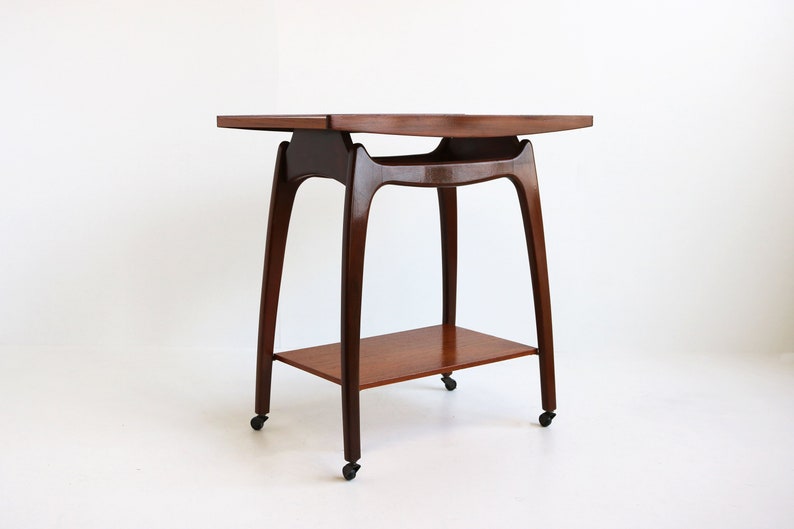 Midcentury Modern Organic Teak 60s Design Side Table Image 0