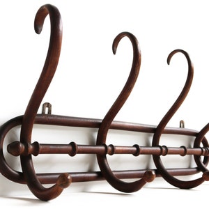 Antique Early 20th Century French Thonet Style Bentwood Coat & Hat Rack ...