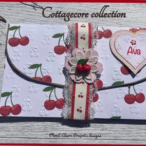 Enveloppe cadeau Cherry Money, carte cerise, portefeuille pour chèques et billets, enveloppe cerise pour toutes les occasions, bon