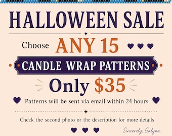 HALLOWEEN SALE Beaded Candle Holder Patterns Seed Bead Tea Light Candle Cover Decor DIY Beadimg Candle Wrap Delica Even Peyote Stitch