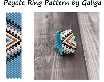 Peyote Stitch Ring 5 Pattern Bundle - Instant Digital Download