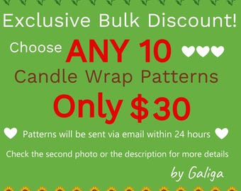 Beaded Candle Holder Patterns Seed Bead Tea Light Cover Decor DIY Beading pdf Beadwork Candle Wrap Delica Even Peyote Stitch