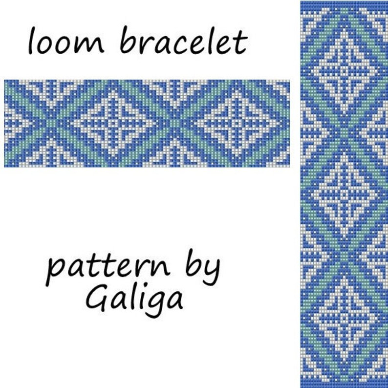 Loom bracelet pattern for beading christmas pattern bead loom Etsy